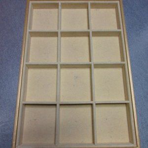 Tray With 12 Slotted Divded Areas